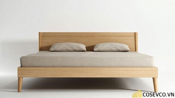 Mẫu giường gỗ sồi hội tụ tất cả những ưu điểm tối ưu nhất cho không gian gia chủ - Mẫu 7
