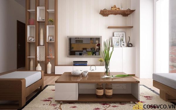 Tủ phòng khách làm từ chất liệu gỗ công nghiệp đang là xu hướng thiết kế nội thất hiện nay - View 9
